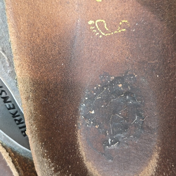 Birkenstock Women Gizeh T Strap Silver Buckle Sandals Slide Shoes Sz 40/9 Regula - Picture 14 of 15